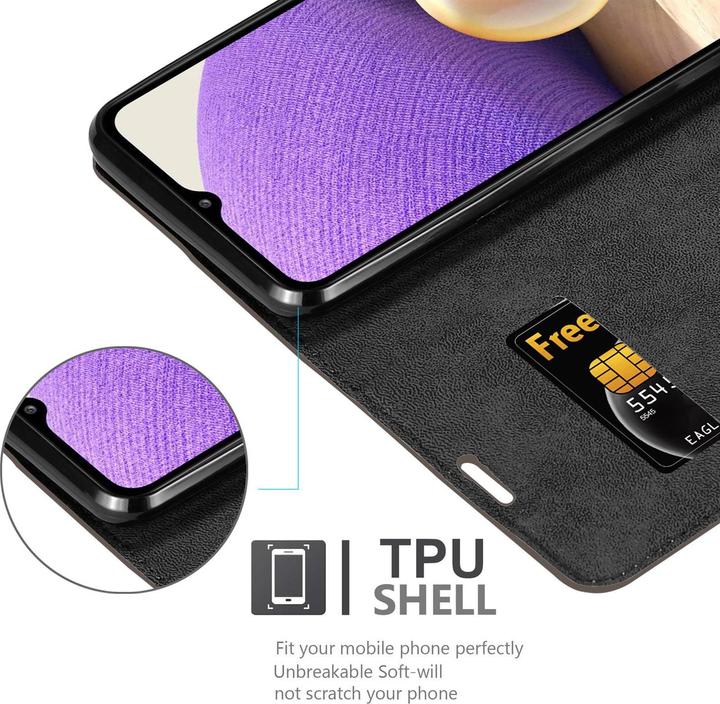 Actual product image Cadorabo Book Invisible Magnet Cover (Samsung Galaxy A32 5G)