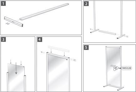 Image du produit Nobo Cloison Premium Plus 60 x 180 cm acrylique, 1 pièce (60 x 180 cm)