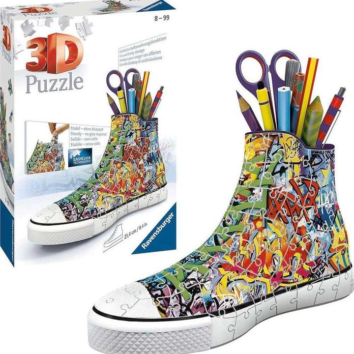 Actual product image Ravensburger 3D - sneakers graffiti (108 pieces)