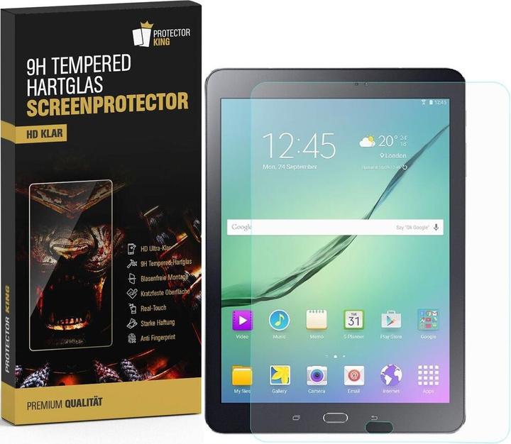 Actual product image Protectorking 2x real tempered 9H armoured glass 3D CLEAR (2 Piece, Galaxy Tab S2 9.7)