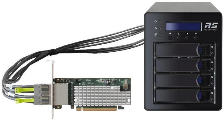Actual product image HighPoint RAID Controller SSD6540 4-Bay U.2 NVMe RAID Storage Solution