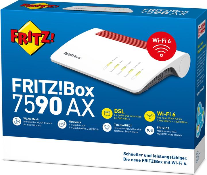 Produktbild AVM FRITZ!Box 7590 AX ohne ISDN