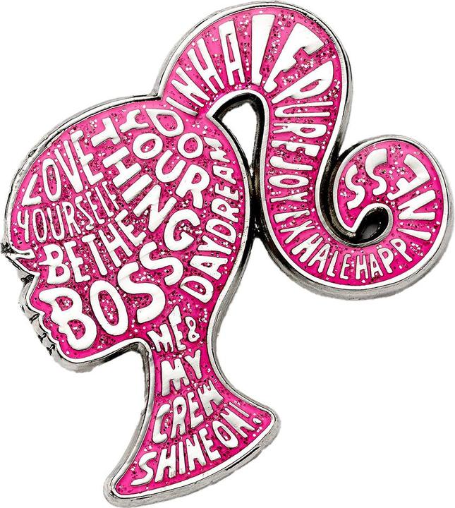 Actual product image Barbie Sparkly Silhouette Badge