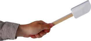 Actual product image Metaltex Dough scraper with wooden handle