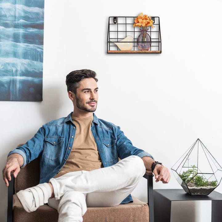 Immagine prodotto Relaxdays Mensola da-parete (25 x 16 x 18 cm)
