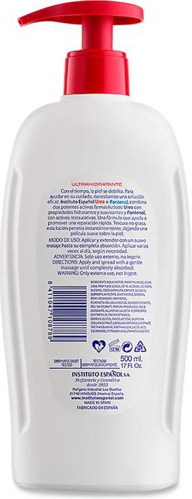 Produktbild Instituto Español Urea 5% + Pantenol Körperlotion (500 ml) (Körperlotion, 500 ml)