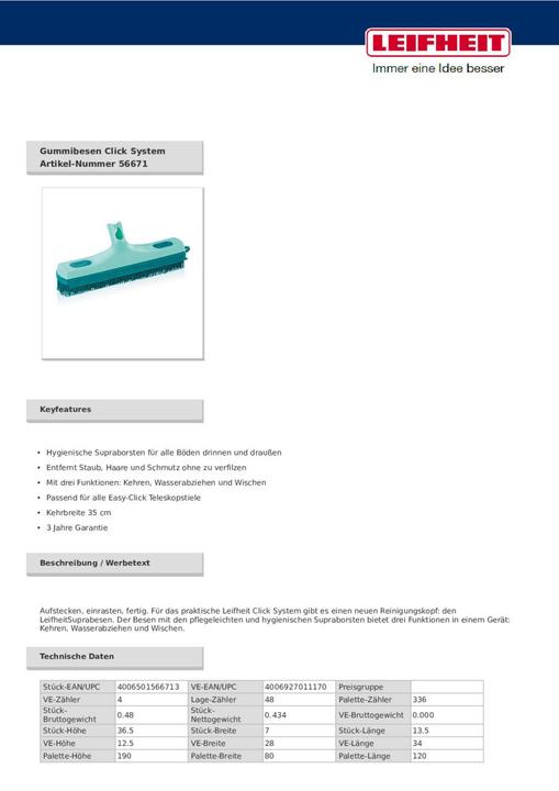Actual product image Leifheit rubber broom (1 pcs.)
