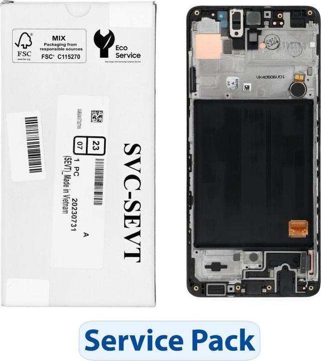 Actual product image Samsung LCD display! ServicePack LCD Display A51 A515F GH82-21669A (Display)