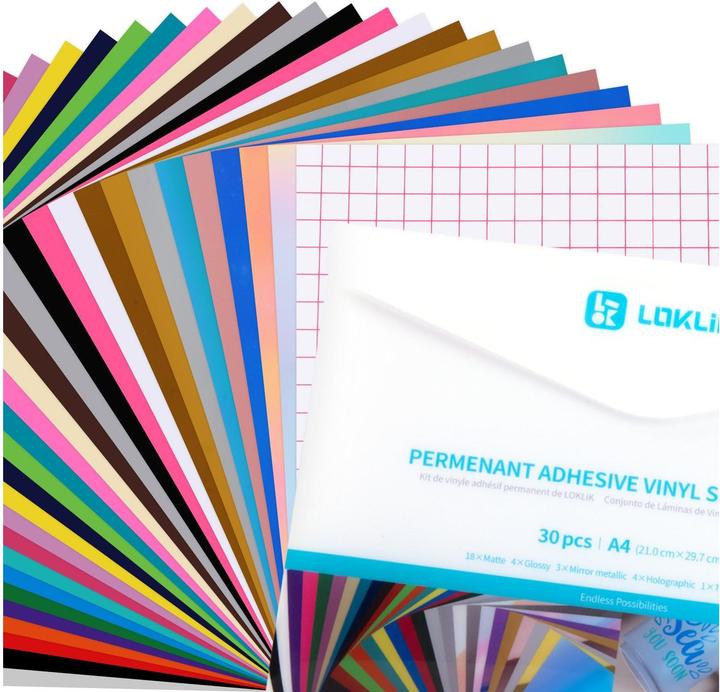 Produktbild Loklik Permanent Vinyl Material Bundle (A4)