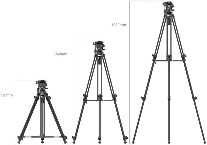 Actual product image SmallRig Lightweight Video Carbon Fibre Tripod Kit AD-50 4685 (Carbon)