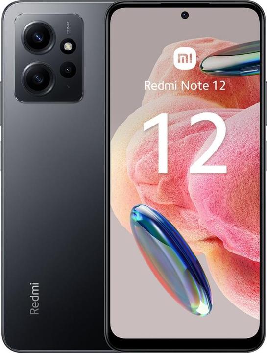 Actual product image Xiaomi Redmi Note 12 5G (128 GB, Onyx Gray, 6.67", Hybrid Dual SIM, 48 Mpx, 5G)
