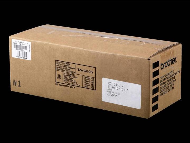 Produktbild Brother TZe-241CIV (1.80 cm, Weiss, Schwarz)