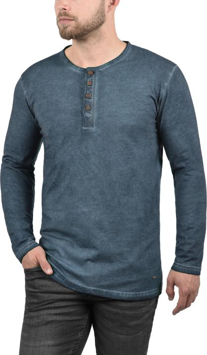 Immagine prodotto Solid Timur Maglia Maglie A Maniche Lunghe Da Uomo Con Collo Grandad In Cotone 100% (M)