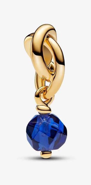 Actual product image Pandora Moments birthstone September (Sterling silver, Metal gold-plated in 14K)