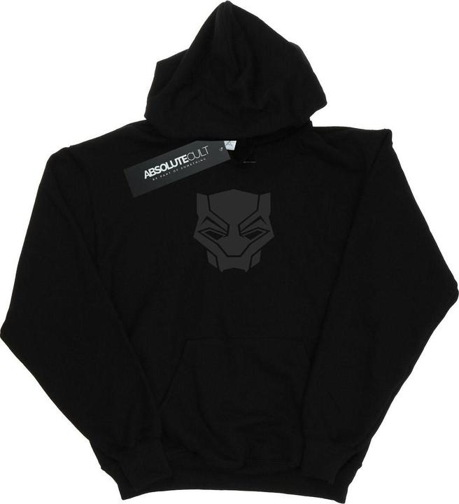 Produktbild Jungen Schwarzer Panther Schwarz auf Schwarz Hoodie (140, 146)