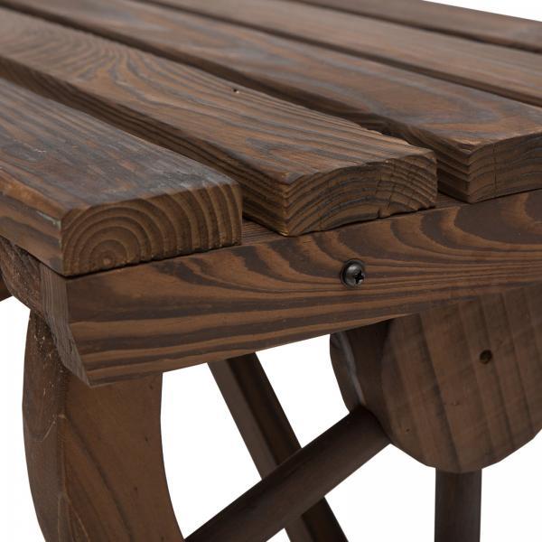 Produktbild Outsunny Sitzbank im Wagenrad-Design