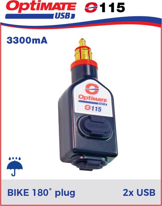 Produktbild Tecmate USB Doppelstecker zu DIN Steckdose