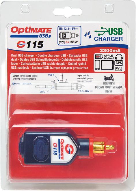 Produktbild Tecmate USB Doppelstecker zu DIN Steckdose