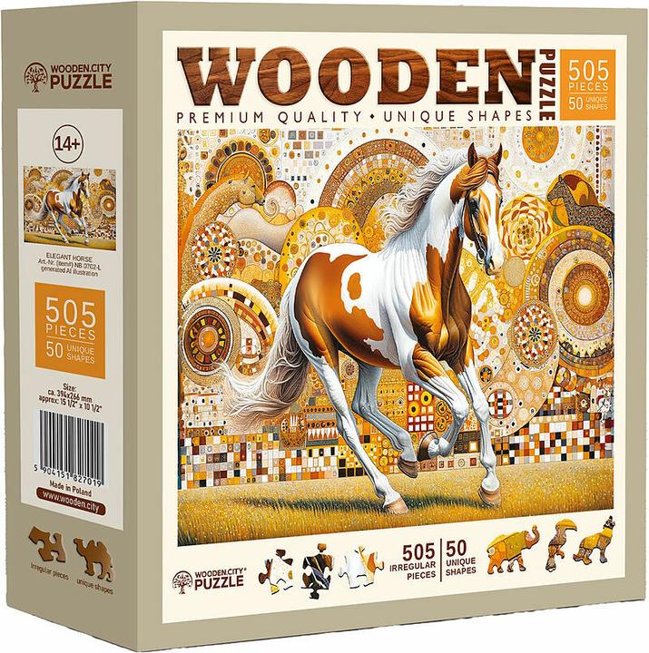 WoodenCity Puzzle wood L Elegant Horse (505 pieces)
