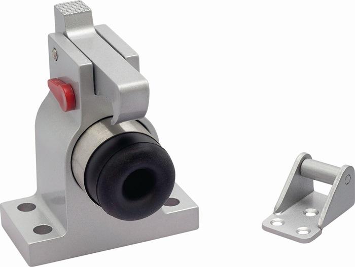 Produktbild Schlegel Türfeststeller 001/588/1 Alu.silberf.einbrennlackiert Bodenmontage SCHNEGEL (1 Stück)
