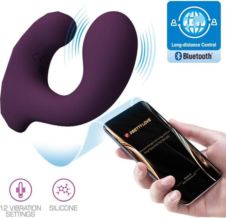 Image du produit Pretty Love Télécommande Vibrante Billy Violet - Application Gratuite
