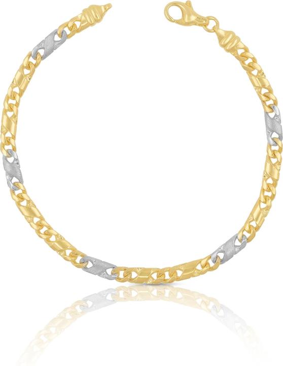 Actual product image Muau Chain of 8 (19 cm, 750, White gold, 18K yellow gold)