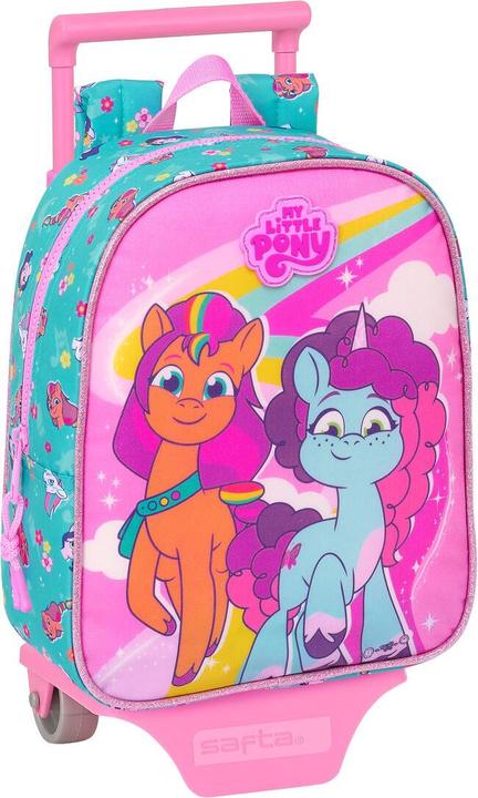 Produktbild My Little Pony Schulrucksack mit Rädern Magic Rosa türkis 22 x 27 x 10 cm