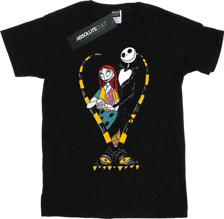 Disney Nightmare Before Christmas Jack And Sally Love TShirt Mädchen