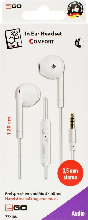 Produktbild 2GO Headset Comfort weiss (Kabelgebunden)