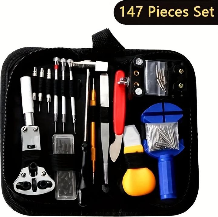 Produktbild PhoneLook Uhren Reparatur Werkzeug Set (147 Teile) Komplettes Uhrenmacher Kit