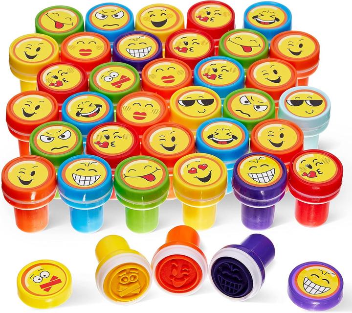 The twiddlers Stempel selbstfärbend Emoji Stamps 36 Stück