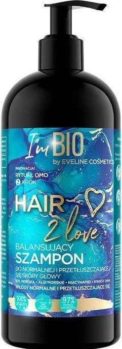 Produktbild Eveline Hair 2 Love Ausgleichendes Shampoo für normales und fettiges Haar 400ml (400 ml, Flüssiges Shampoo)