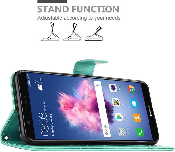 Actual product image Cadorabo Flower Book Cover (Huawei Enjoy 7S)
