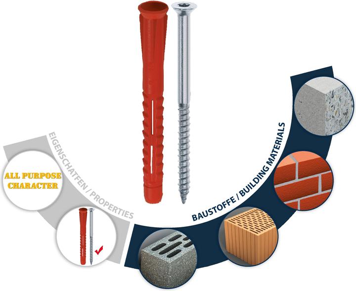 Actual product image Tox All-purpose long anchor Constructor 6x70 mm + screw 50 pcs. (50 pcs.)
