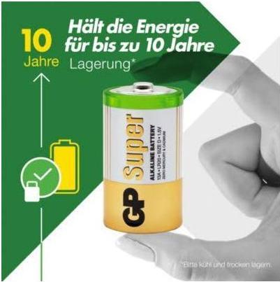 Image du produit GP Batteries Super (2 pcs, D, 1300 mAh)