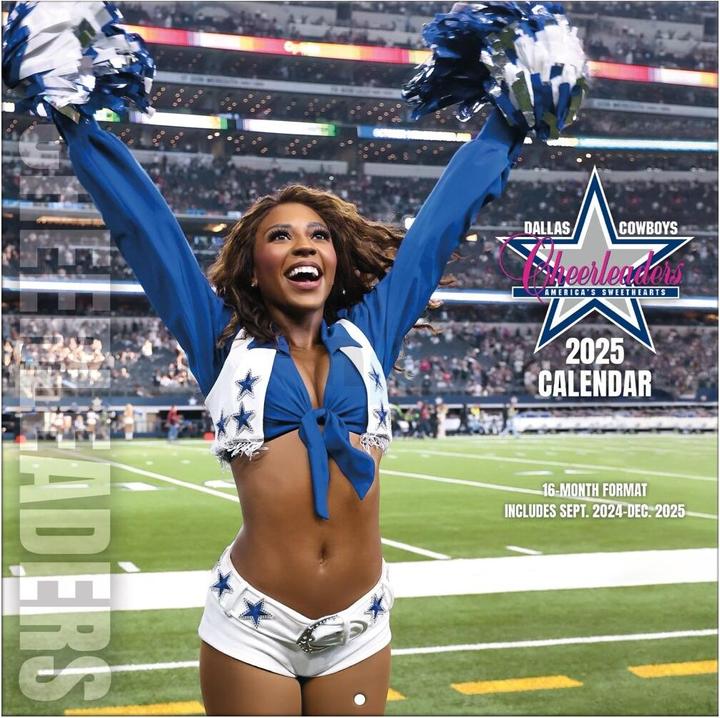 NFL - Dallas Cowboys Cheerleaders - 30.5 x 30.5 cm Team Wandkalender 2025 (30.5 x 30.5 cm, Französisch, Italienisch, Spanisch, Deutsch, Englisch)