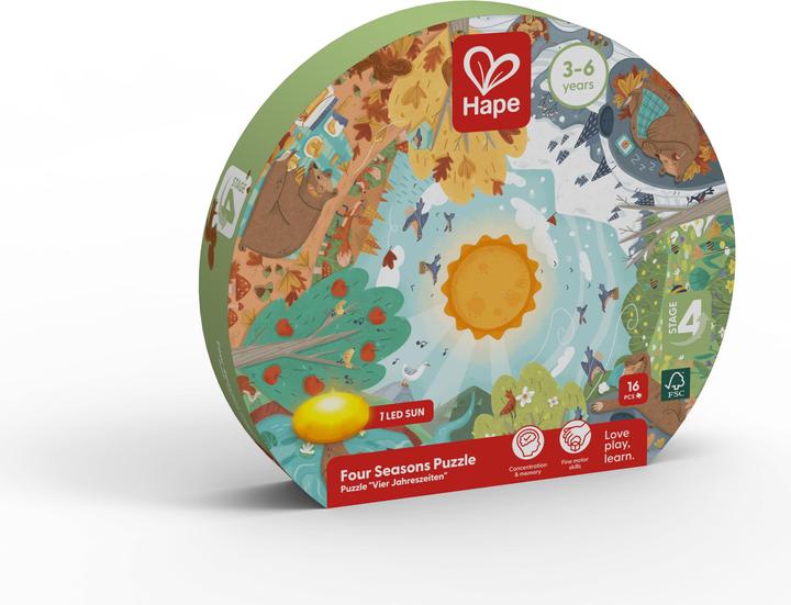 Actual product image Hape Puzzle Four Seasons (16 pieces)