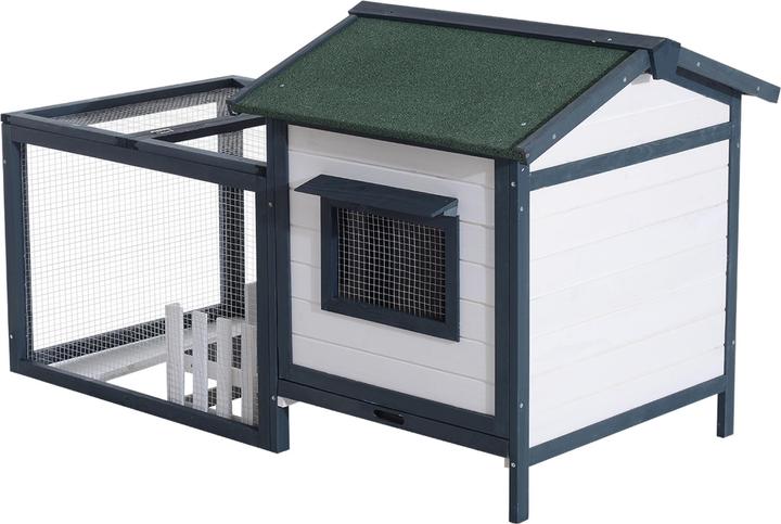 Image du produit PawHut Clapier pour cochons d'Inde avec enclos extérieur