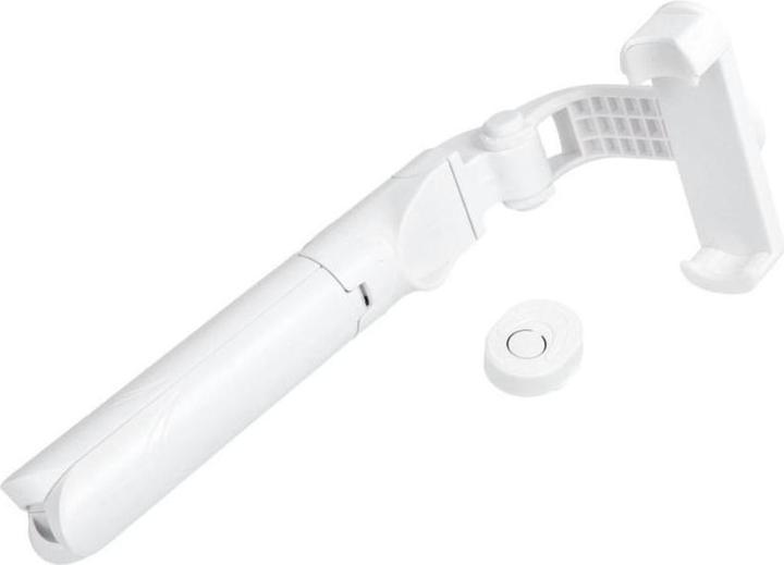 Produktbild Partner Telecom Stylus OEM Selfie Stick mit drahtloser Fernsteuerung Stativ SSTR-12 weiss