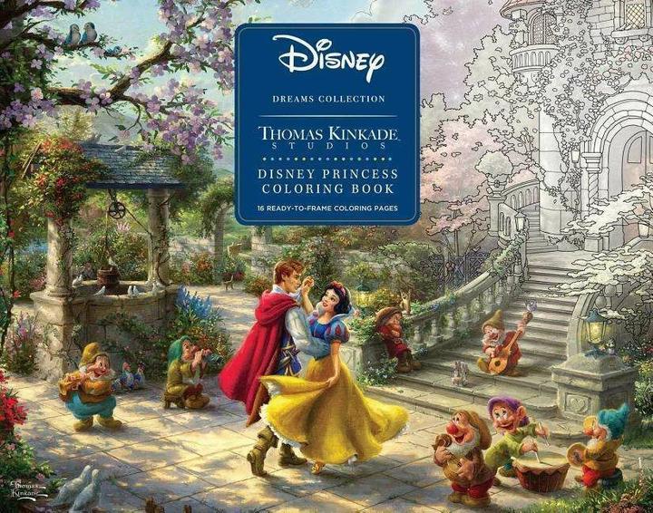 Actual product image Disney Princess Colouring Book (English, Thomas Kinkade, 2019)