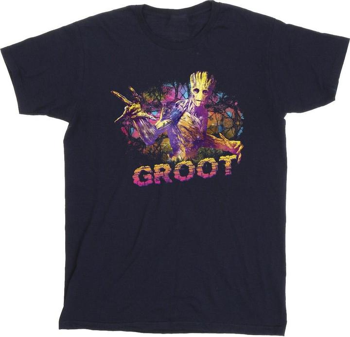 Image du produit - T-shirt GUARDIANS OF THE GALAXY ABSTRACT GROOT - Homme (L)