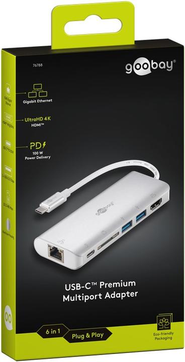 Actual product image Goobay USB-C (USB-C, 5 Ports)