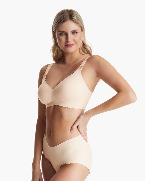 Produktbild Momcozy YN46 Seamless Support Floral Nursing Bra Skin M (M)