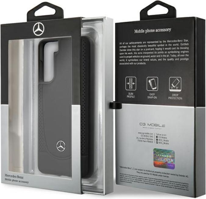 Produktbild Mercedes-Benz Perforated Hülle mit Metal Logo (Samsung Galaxy S21+)
