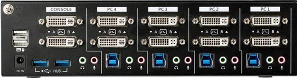 Immagine prodotto StarTech Kvm Dvi A 4 Porte Doppio Monitor