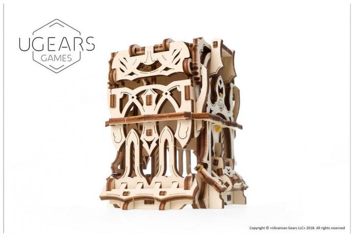 Actual product image Ugears Deck Box mechanical wooden device for tabletop games