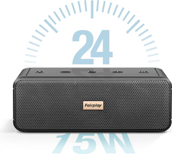 Produktbild Fairplay IPX7 Bluetooth Lautsprecher (24 h, Akkubetrieb, Stromversorgung über USB)