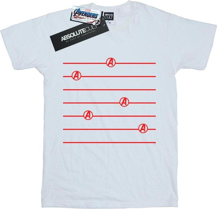 Produktbild Avengers Endgame Logo Stripes TShirt (L)