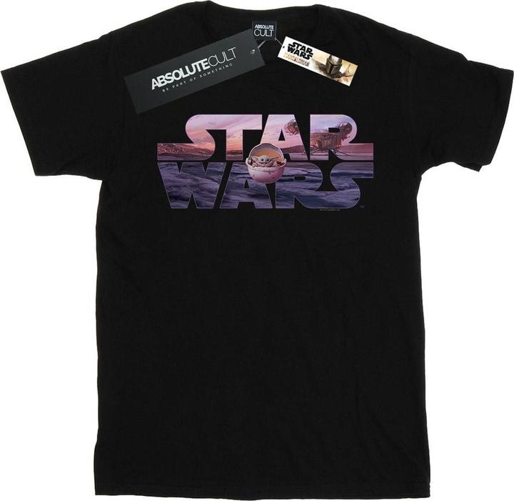 Immagine prodotto Star Wars The Mandalorian The Child Logo Maglietta Uomo (3XL)