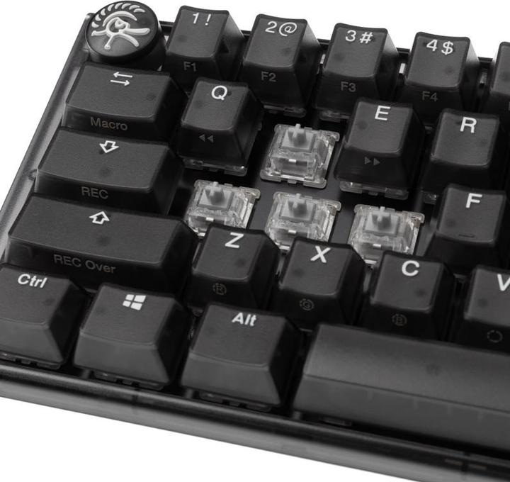 Actual product image Ducky One 3 Aura Black SF Gaming Keyboard, RGB LED - MX-Speed-Silver (US) (Eng. Int., Cable)